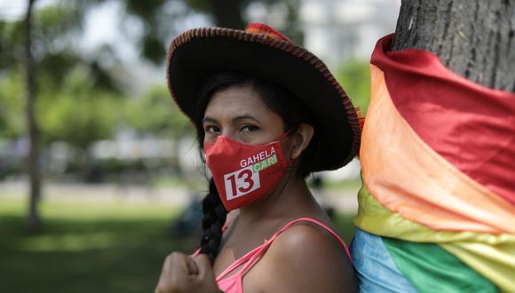 Gahela Cari postula con el número 13 por Lima Metropolitana con el partido Juntos por el Perú. (Foto: Anthony Niño de Guzmán / Somos)