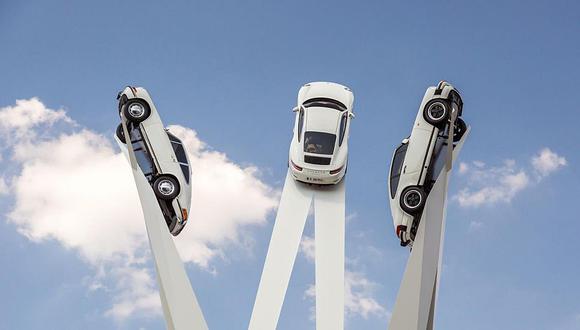 Porsche: La impresionante escultura en homenaje al 911