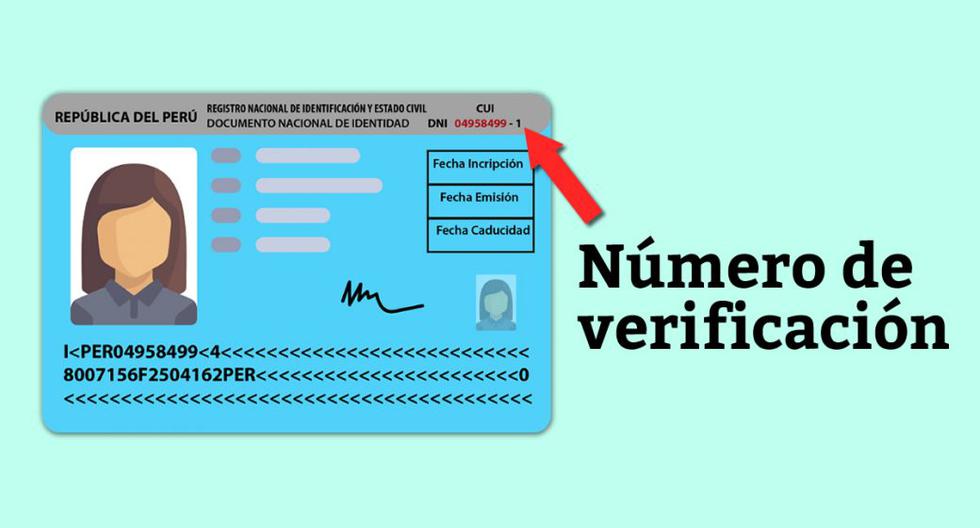 Cual es el codigo de verificacion del dni