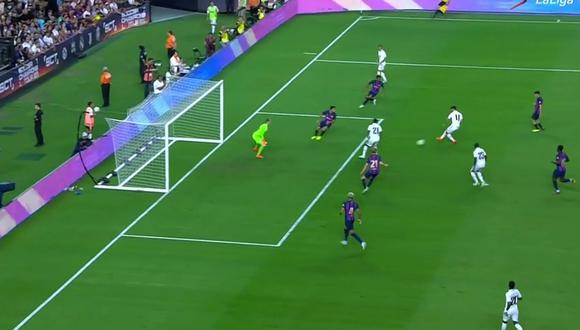 Marco Asensio se pierde el empate para el Real Madrid ante Barcelona. (Foto: Captura DirecTV)