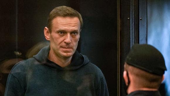 El líder de la oposición rusa Alexei Navalny, condenado violar los términos de una sentencia suspendida de 2014 por malversación de fondos. (AFP).