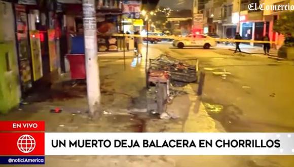 Tres sujetos armados llegaron en un vehículo y dispararon contra los hombres, entre los que se encontraba William Alberto Audante Chávez (33), quien murió en el hospital María Auxiliadora. (Foto: Captura de video)