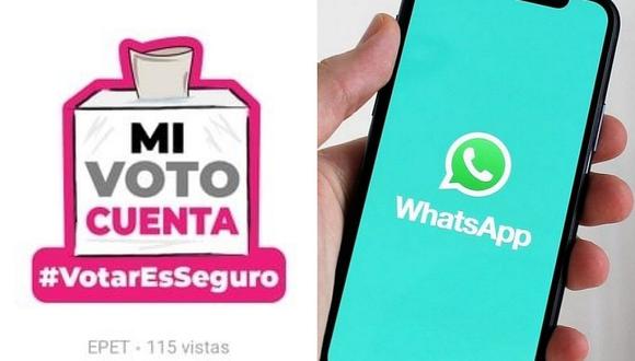 Con estos stickers exclusivos podrás acompañar tus conversaciones en WhatsApp referidas a las Elecciones federales de México de 2021. (Foto: WhatsApp / Pixabay / Composición)