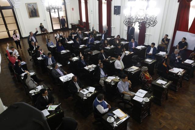 Sesión ordinaria del Concejo Municipal de Lima sobre la situación de los peajes de Lima. (Fotos: Piko Tamashiro)