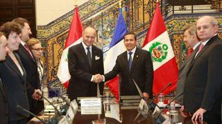 Ollanta Humala recibió al canciller de Francia en Palacio de Gobierno