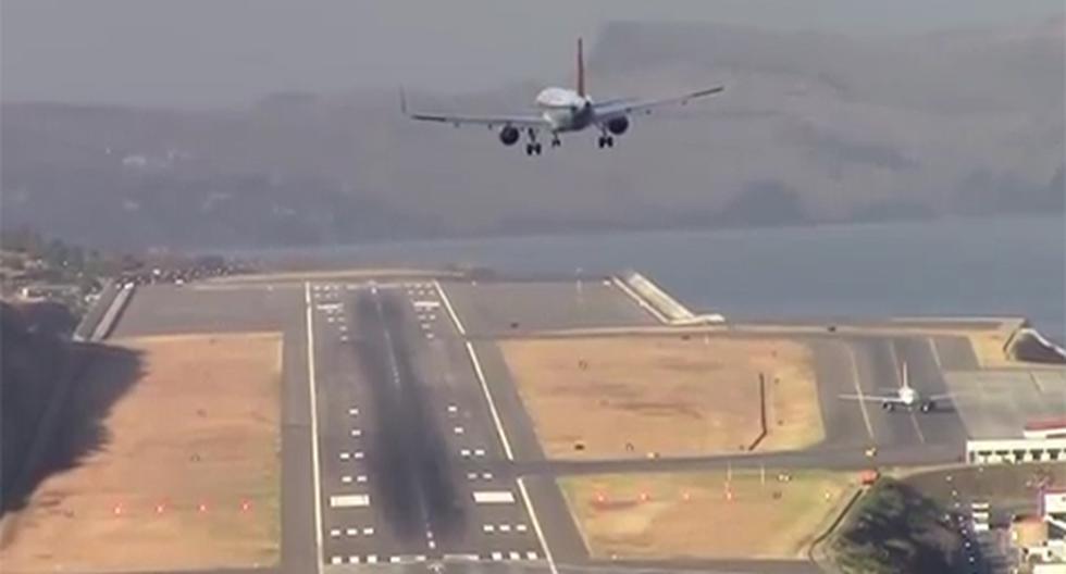 El aterrizaje en Madeira no es apto para cardíacos. (Foto: YouTube)