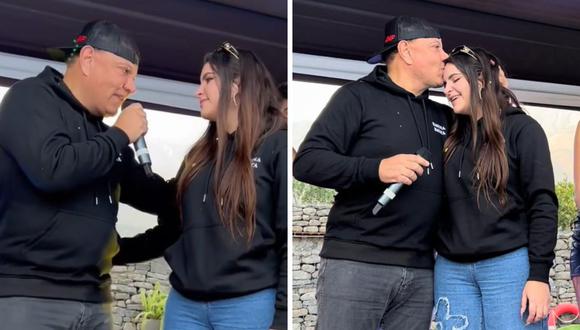Camila Diez Canseco se quebró y emocionó hasta las lágrimas al empresario durante un homenaje por el Día del Padre. (Foto: Instagram)
