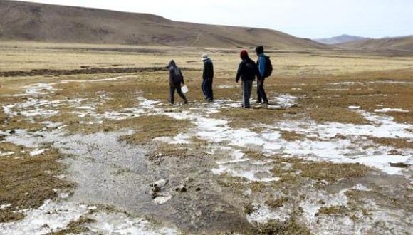 Otras temperaturas registradas en el sur del país con valores menores a 10 grados bajo cero se dieron en los distritos de Umachiri (Puno) con -12.5 grados celsius y Palca (Tacna) con -12, entre otros. (Foto: Archivo El Comercio)