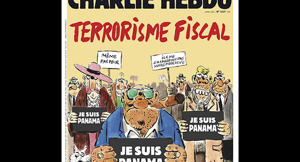 Charlie Hebdo ironizó en su portada con un lema para ricos: \"Je suis Panamá\". (Foto: Facebook|Charlie Hebdo Officiel)
