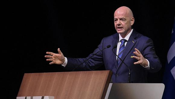 Gianni Infantino habló de la propuesta argentina en el Congreso Ordinario de la CONMEBOL | Foto: AFP