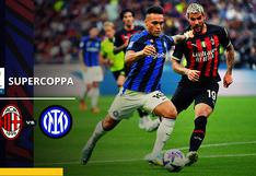 Supercopa de Italia 2023: horarios, apuestas y dónde ver el Milan vs. Inter