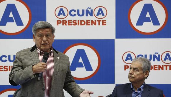 César Acuña se pronunció en representación de APP tras la detención de César Villanueva. (Foto: GEC)