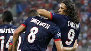 PSG venció 4-1 al Olympiacos: Ibrahimovic falló un penal y Cavani anotó