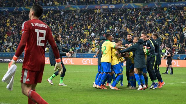 Brasil vs. Paraguay. (Foto: AFP)