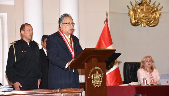 El presidente del Poder Judicial, José Luis Lecaros, consideró que el Congreso aprobará los proyectos que más le convengan  al país. (Foto: Poder Judicial)