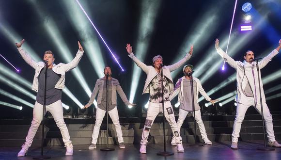 Viña del Mar 2019. Los Backstreet Boys inician la quinta fecha del festival, en la que se determina el final de las competencias. (Foto: AP)