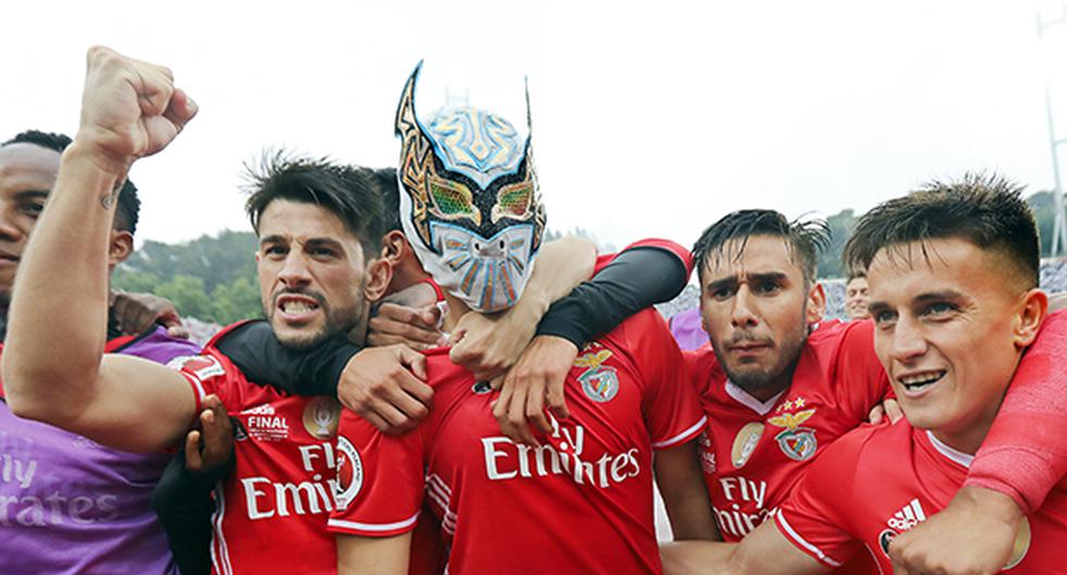 André Carrillo se alzó con el título de la Copa de Portugal con el Benfica tras el triunfo en la final por 2-1 ante el Vitoria Guimaraes. (Foto: EFE)