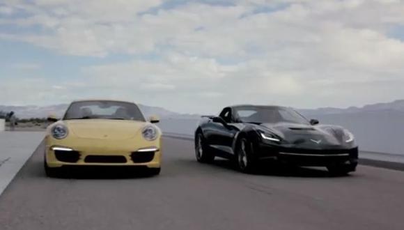 VIDEO: Chevrolet Corvette Stingray vs Porsche 911