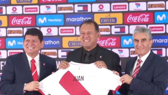 Juan Reynoso expresó su emoción por ser nuevo DT de la selección peruana. (Foto: Captura)