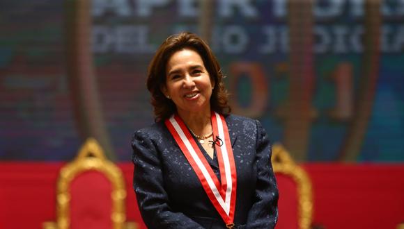 Elvia Barrios asumió como presidenta del Poder Judicial para el período 2021-20221 (Foto: GEC)
