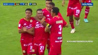 Gol de Sport Huancayo: Luis Benites anotó de penal para el 1-0 ante Universitario | VIDEO
