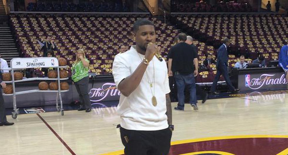 Usher será quien interprete el himno. (Foto: Twitter/NBA)