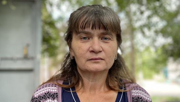 Natalia, de 50 años, ha vivido bajo la ocupación rusa durante cinco meses.
