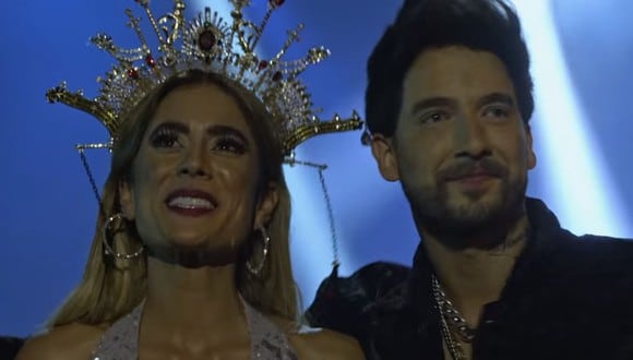 Carolina Ramírez como Yeimy Montoya y Carlos Torres como Charly en el último capítulo de "La reina del flow" 2 (Foto: Caracol TV)