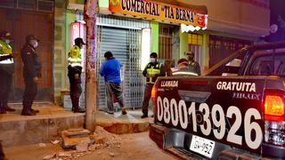 Tacna: intervienen licorerías que operaban en Ciudad Nueva sin respetar el toque de queda