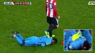 Neymar: Aduriz lo criticó por exagerar un supuesto pisotón