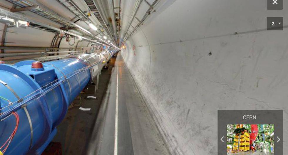 Los túneles del Gran colisionador de hadrones. (Imagen: google.com)