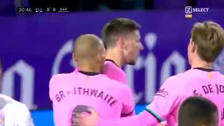 Barcelona vs. Valladolid: tras asistencia de Messi, Lenglet convirtió el 1-0 con un gran cabezazo | VIDEO