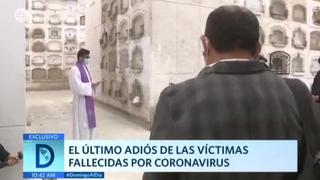 Coronavirus en Perú: así se despiden los familiares de las víctimas por COVID-19
