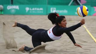 Lima 2019: duplas femenina y masculina de vóley playa cayeron este viernes