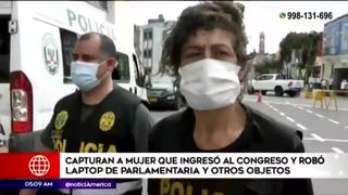 Congreso: capturan a mujer que robó oficina de parlamentaria María Teresa Cabrera