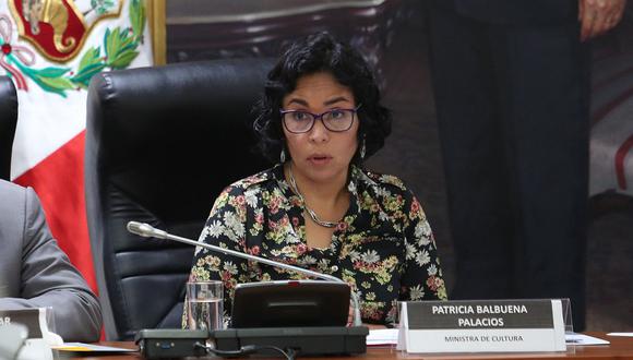 La ministra de Cultura, Patricia Balbuena, explicó las medidas que tomó ante la irregular contratación en su sector ante el Congreso. (Foto: GEC)