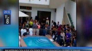 Policía intervino casa de Punta Negra que era usada por jóvenes para realizar escandalosas fiestas