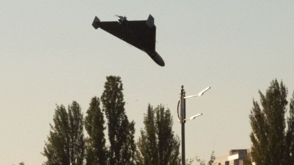Russia uses kamikaze drones over the city of Kyiv