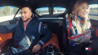 Lewis Hamilton y Gigi Hadid se divierten al volante del Mercedes-AMG GT S | VIDEO