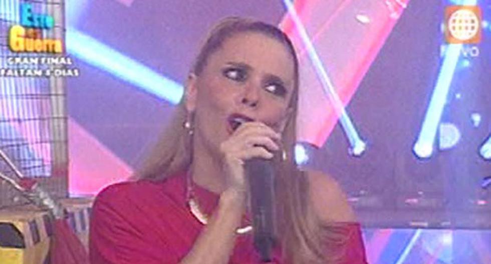 Johanna San Miguel enfurece en Esto es guerra. (Foto: Captura América TV)