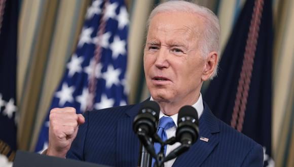 El presidente Joe Biden pronuncia comentarios y responde preguntas en el Comedor de Estado de la Casa Blanca en Washington, DC, EE. UU., 09 de noviembre de 2022. (Foto: EFE/EPA/OLIVER CONTRERAS)