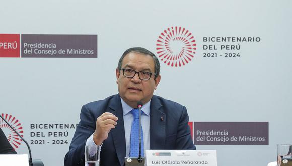 El presidente del Consejo de Ministros, Alberto Otárola, se pronunció tras la destitución de 312 subprefectos distritales en varias regiones del país | Foto: PCM / Archivo