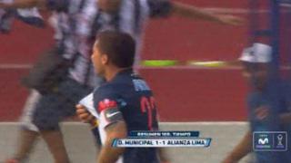 Alianza Lima: Ibáñez anotó de cabeza el 1-0 a Municipal [VIDEO]