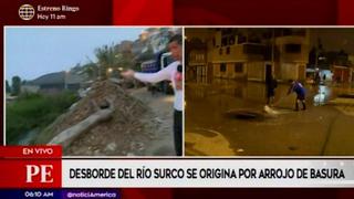 Chorrillos: desborde del río Surco afecta a vecinos en varias zonas