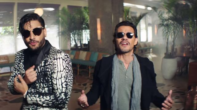 Maluma y Marc Anthony. (Foto: Captura de pantalla)