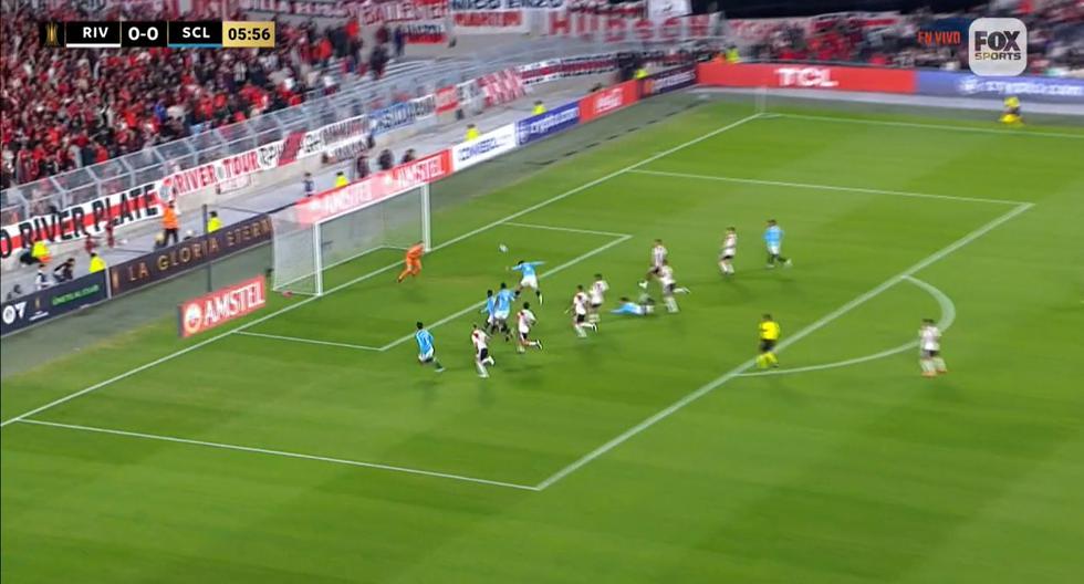 Ignacio da Silva scored against Cristal today.  River Plate Copa Libertadores 2023 |  Videos |  Game-Total