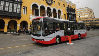 Municipalidad de Lima: un bus eléctrico se suma a la flota del Corredor Rojo