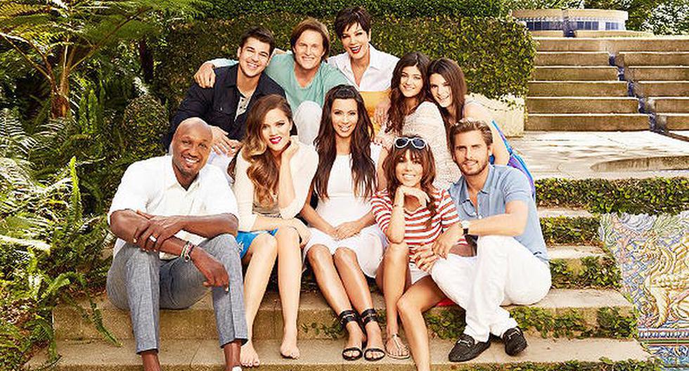 Lamar Odom junto a la familia Jenner-Kardashian hace unos años (Foto: E!)