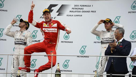 F1: Vettel ganó en Malasia y acabó con la racha de Mercedes