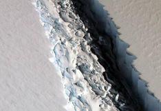 NASA: así es el tamaño de gran grieta en plataforma de hielo de la Antártida 